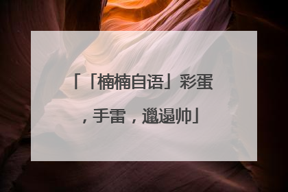 「楠楠自语」彩蛋，手雷，邋遢帅