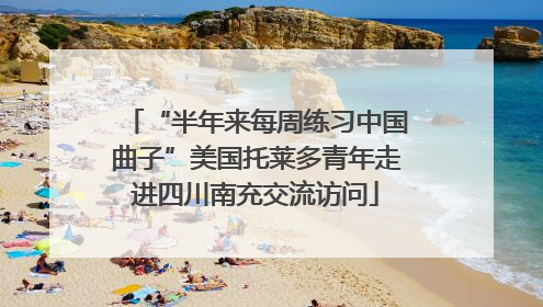 “半年来每周练习中国曲子”美国托莱多青年走进四川南充交流访问