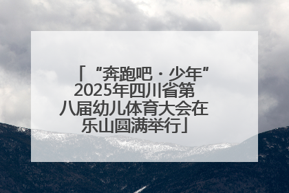 “奔跑吧・少年”2025年四川省第八届幼儿体育大会在乐山圆满举行