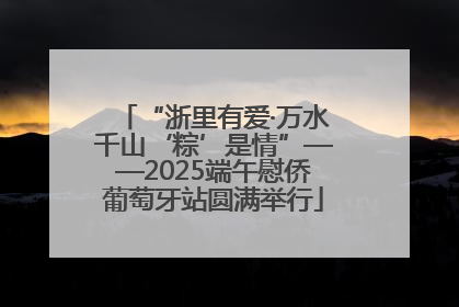 “浙里有爱·万水千山‘粽’是情”——2025端午慰侨葡萄牙站圆满举行