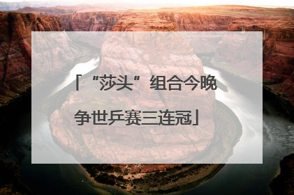 “莎头”组合今晚争世乒赛三连冠