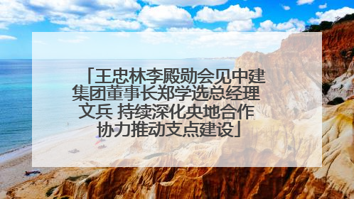 王忠林李殿勋会见中建集团董事长郑学选总经理文兵 持续深化央地合作 协力推动支点建设