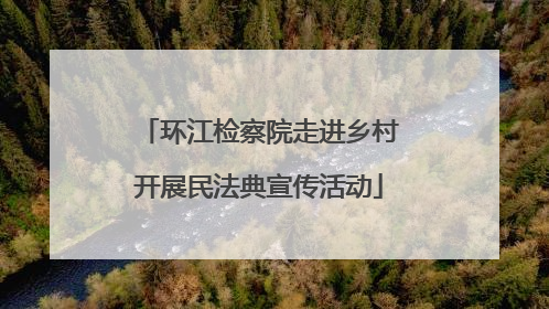 环江检察院走进乡村开展民法典宣传活动