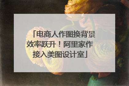 电商人作图换背景效率跃升！阿里家作接入美图设计室