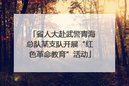 省人大赴武警青海总队某支队开展“红色革命教育”活动