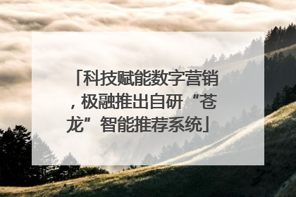 科技赋能数字营销，极融推出自研“苍龙”智能推荐系统