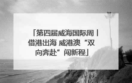 第四届威海国际周丨借港出海 威港澳“双向奔赴”闯新程