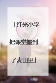 红光小学把课堂搬到了麦田里
