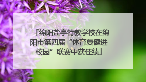 绵阳盐亭特教学校在绵阳市第四届“体育复健进校园”联赛中获佳绩