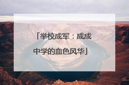 举校成军：成成中学的血色风华