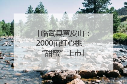 临武县黄皮山：2000亩红心桃“甜蜜”上市