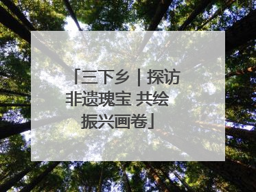 三下乡｜探访非遗瑰宝 共绘振兴画卷