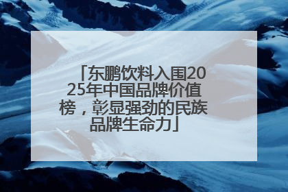 东鹏饮料入围2025年中国品牌价值榜，彰显强劲的民族品牌生命力