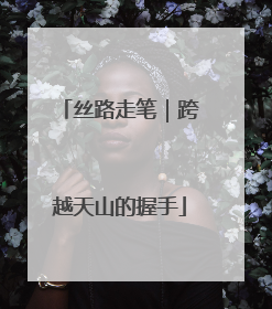 丝路走笔｜跨越天山的握手