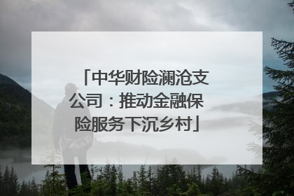 中华财险澜沧支公司：推动金融保险服务下沉乡村
