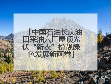 中国石油长庆油田采油六厂屋顶光伏“新衣”扮靓绿色发展新画卷