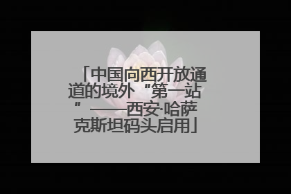 中国向西开放通道的境外“第一站”——西安·哈萨克斯坦码头启用