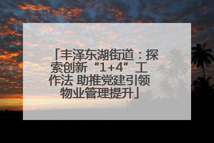 丰泽东湖街道：探索创新“1+4”工作法 助推党建引领物业管理提升