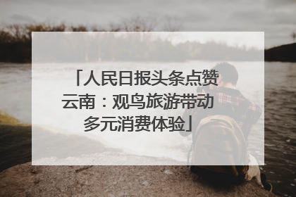 人民日报头条点赞云南：观鸟旅游带动多元消费体验