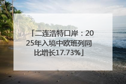 二连浩特口岸：2025年入境中欧班列同比增长17.73%