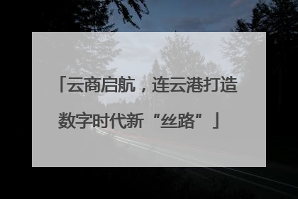 云商启航，连云港打造数字时代新“丝路”