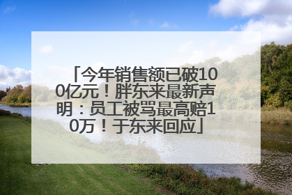 今年销售额已破100亿元！胖东来最新声明：员工被骂最高赔10万！于东来回应