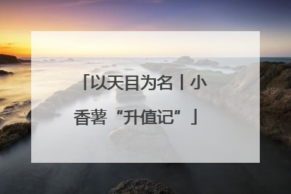以天目为名丨小香薯“升值记”