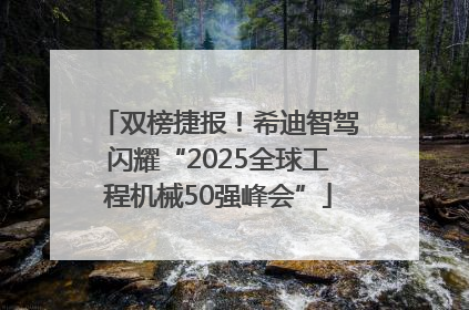 双榜捷报！希迪智驾闪耀“2025全球工程机械50强峰会”