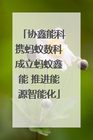 协鑫能科携蚂蚁数科成立蚂蚁鑫能 推进能源智能化