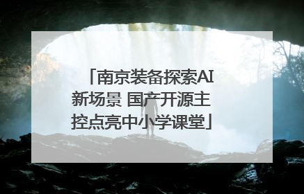 南京装备探索AI新场景 国产开源主控点亮中小学课堂