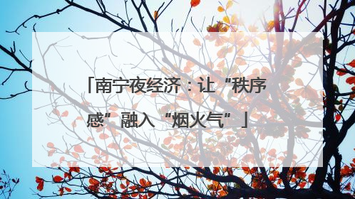 南宁夜经济：让“秩序感”融入“烟火气”