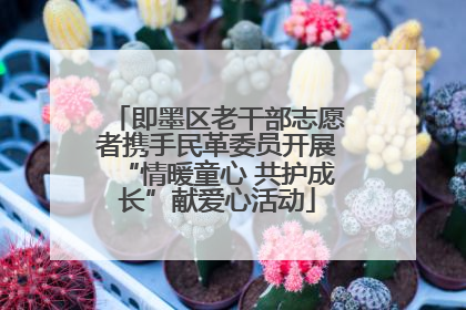 即墨区老干部志愿者携手民革委员开展“情暖童心 共护成长”献爱心活动