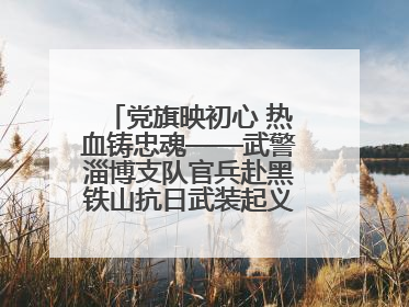 党旗映初心 热血铸忠魂——武警淄博支队官兵赴黑铁山抗日武装起义纪念馆开展“七一”主题党日活动