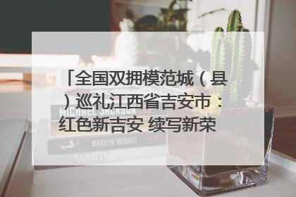 全国双拥模范城（县）巡礼江西省吉安市：红色新吉安 续写新荣光 奋力谱写新时代双拥工作新篇章