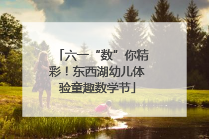 六一“数”你精彩！东西湖幼儿体验童趣数学节