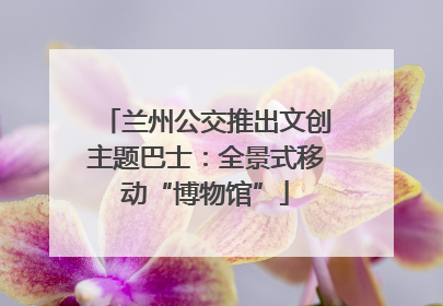 兰州公交推出文创主题巴士：全景式移动“博物馆”