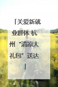 关爱新就业群体 杭州“清凉大礼包”送达