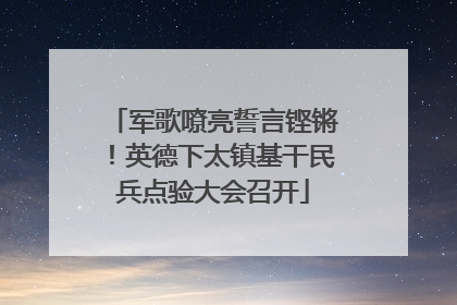 军歌嘹亮誓言铿锵！英德下太镇基干民兵点验大会召开