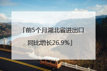 前5个月湖北省进出口同比增长26.9%