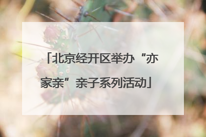 北京经开区举办“亦家亲”亲子系列活动