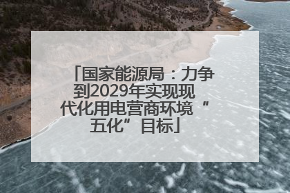 国家能源局：力争到2029年实现现代化用电营商环境“五化”目标