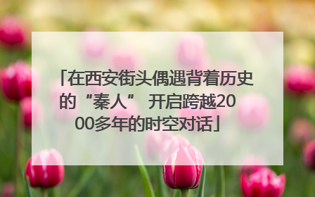 在西安街头偶遇背着历史的“秦人” 开启跨越2000多年的时空对话