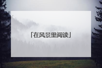 在风景里阅读