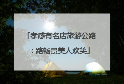 孝感有名店旅游公路：路畅景美人欢笑