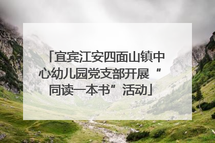 宜宾江安四面山镇中心幼儿园党支部开展“同读一本书”活动