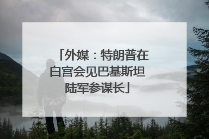 外媒：特朗普在白宫会见巴基斯坦陆军参谋长