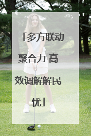 多方联动聚合力 高效调解解民忧