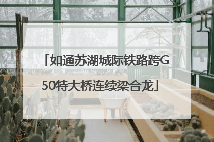 如通苏湖城际铁路跨G50特大桥连续梁合龙