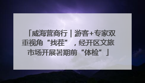 威海营商行｜游客+专家双重视角“找茬”，经开区文旅市场开展暑期前“体检”