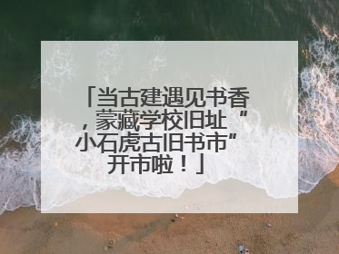 当古建遇见书香，蒙藏学校旧址“小石虎古旧书市”开市啦！
